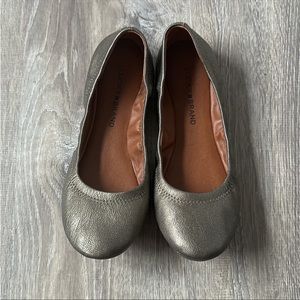 Lucky Brand metallic flats NWOT